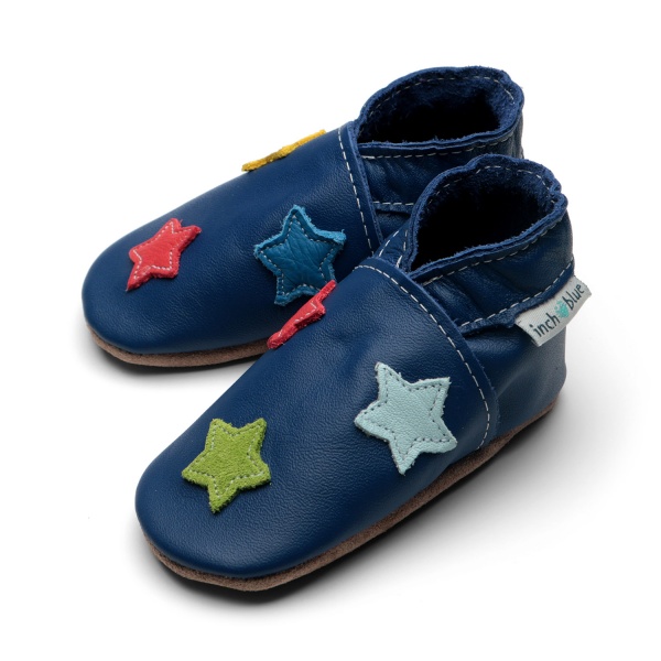 Handmade Leather Baby Shoes | Inch Blue