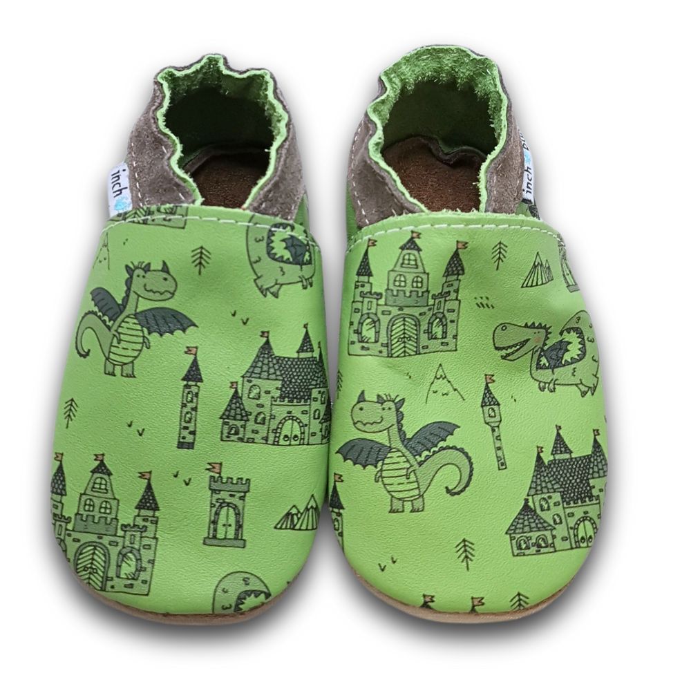 Inch Blue Dragon Green, barefoot shoe