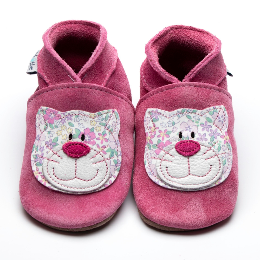 Inch Blue Pussycat Dusky Pink Suede, barefoot shoe