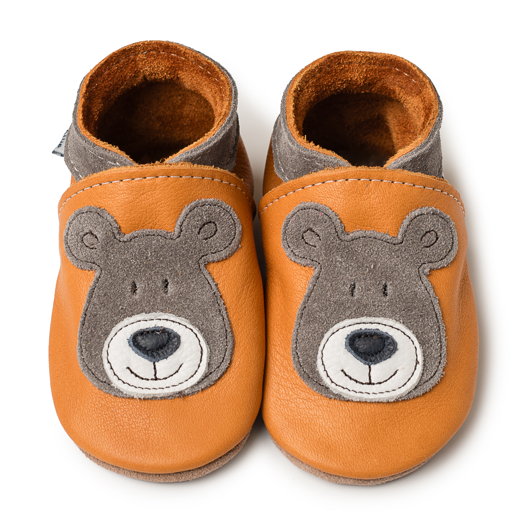 Inch Blue Bear Tan Leather, barefoot shoe