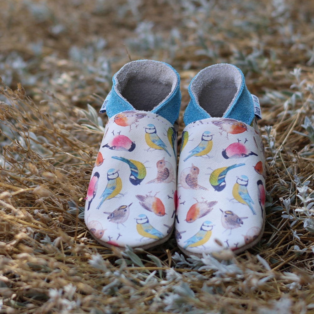 Inch Blue Birds by Elena O'Neill, barefoot shoe