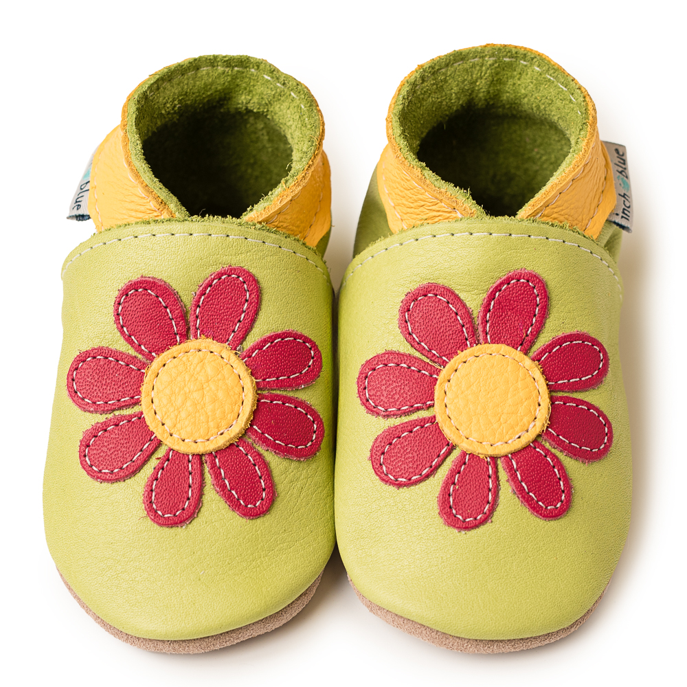 Inch Blue Daisy Pistachio, barefoot shoe