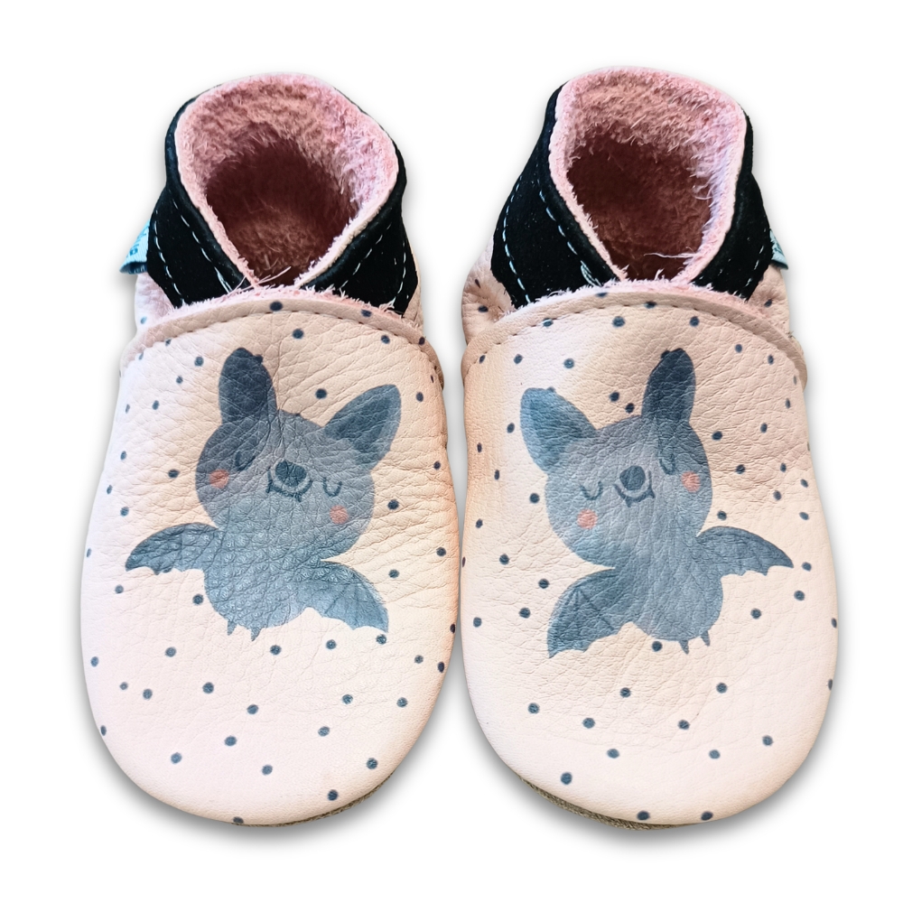 Inch Blue Dotty Bat, barefoot shoe