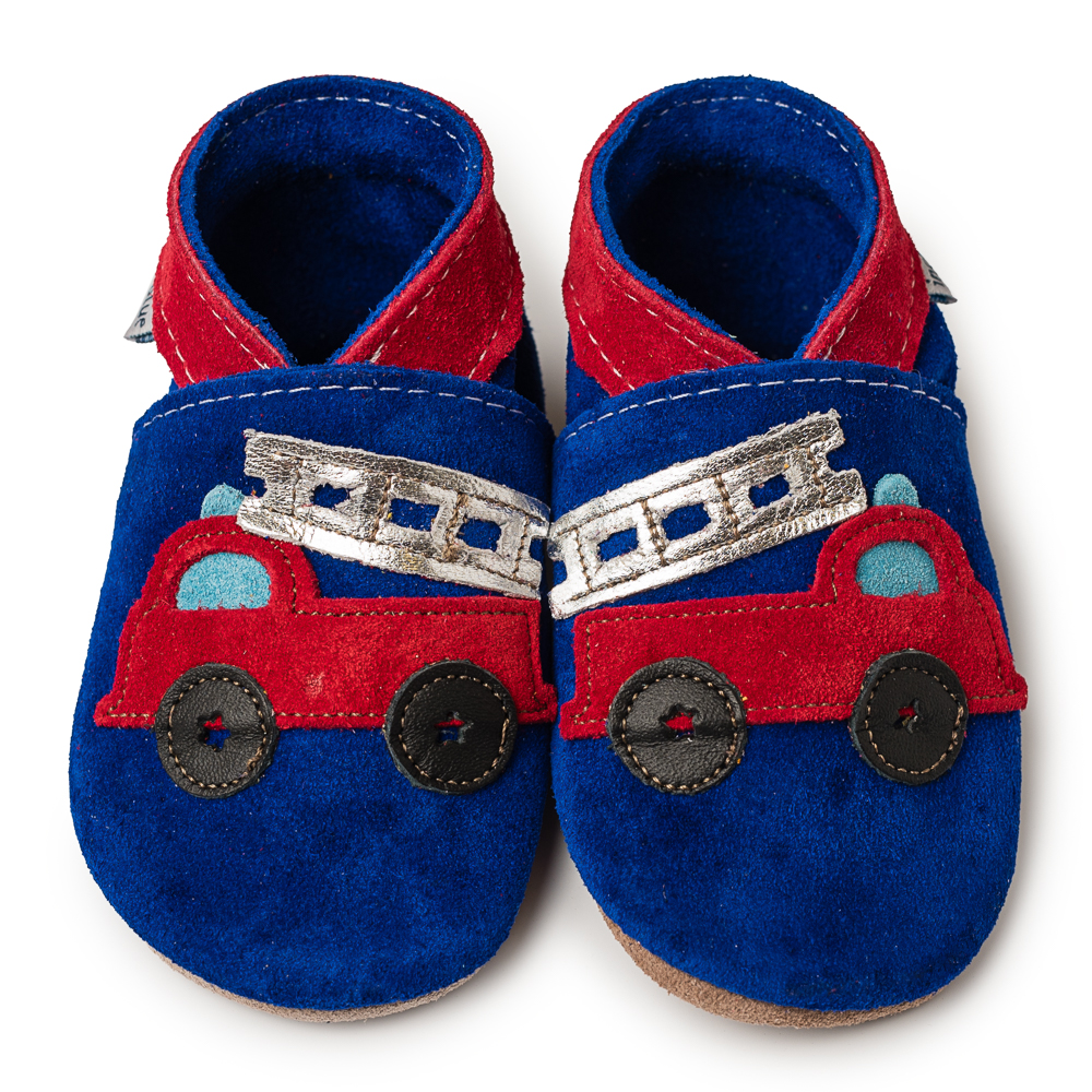 Inch Blue Firetruck Cobalt Blue Suede, barefoot shoe