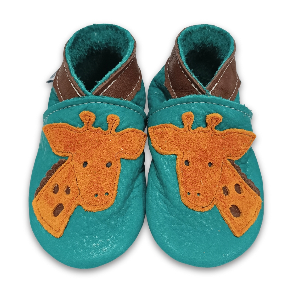 Inch Blue Giraffe Cyan, barefoot shoe