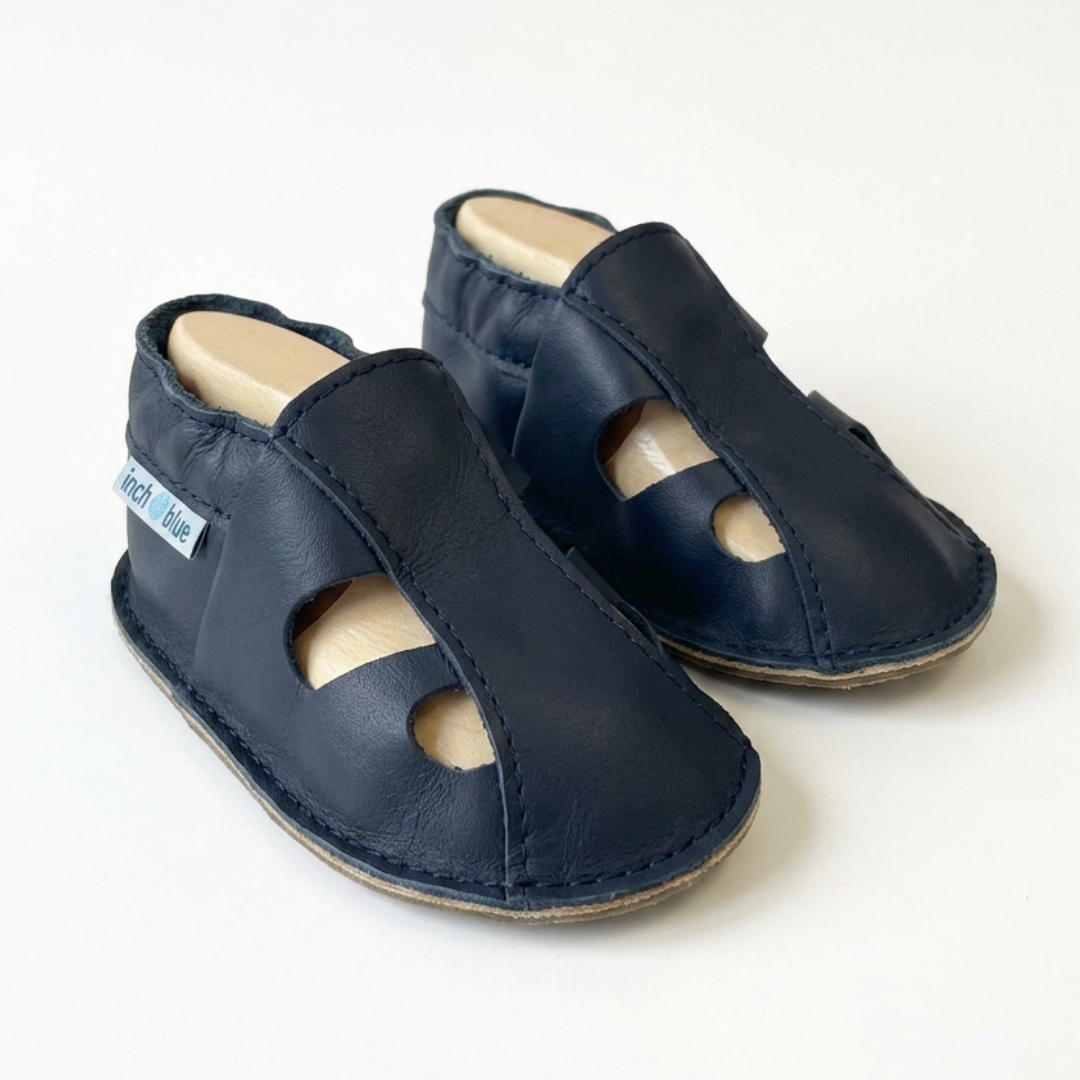 Inch Blue Kids Sandal Navy, barefoot shoe