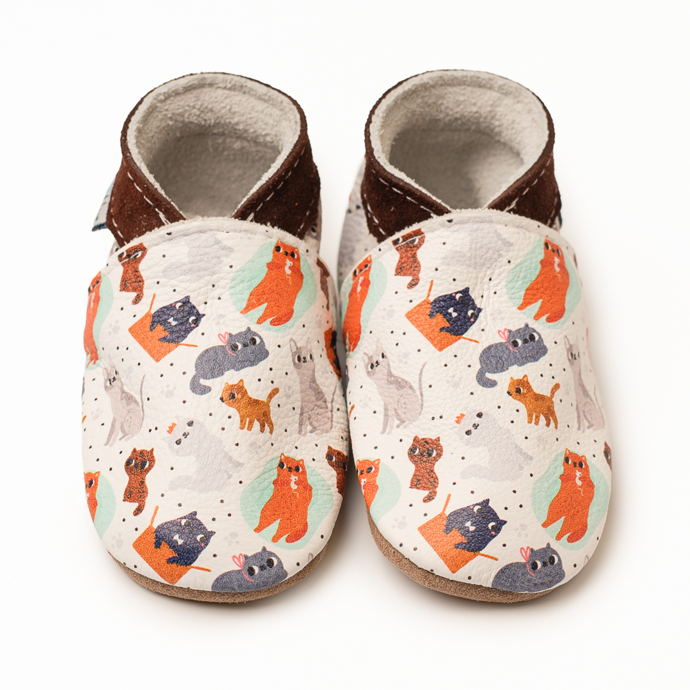 Inch Blue Kitties, barefoot shoe