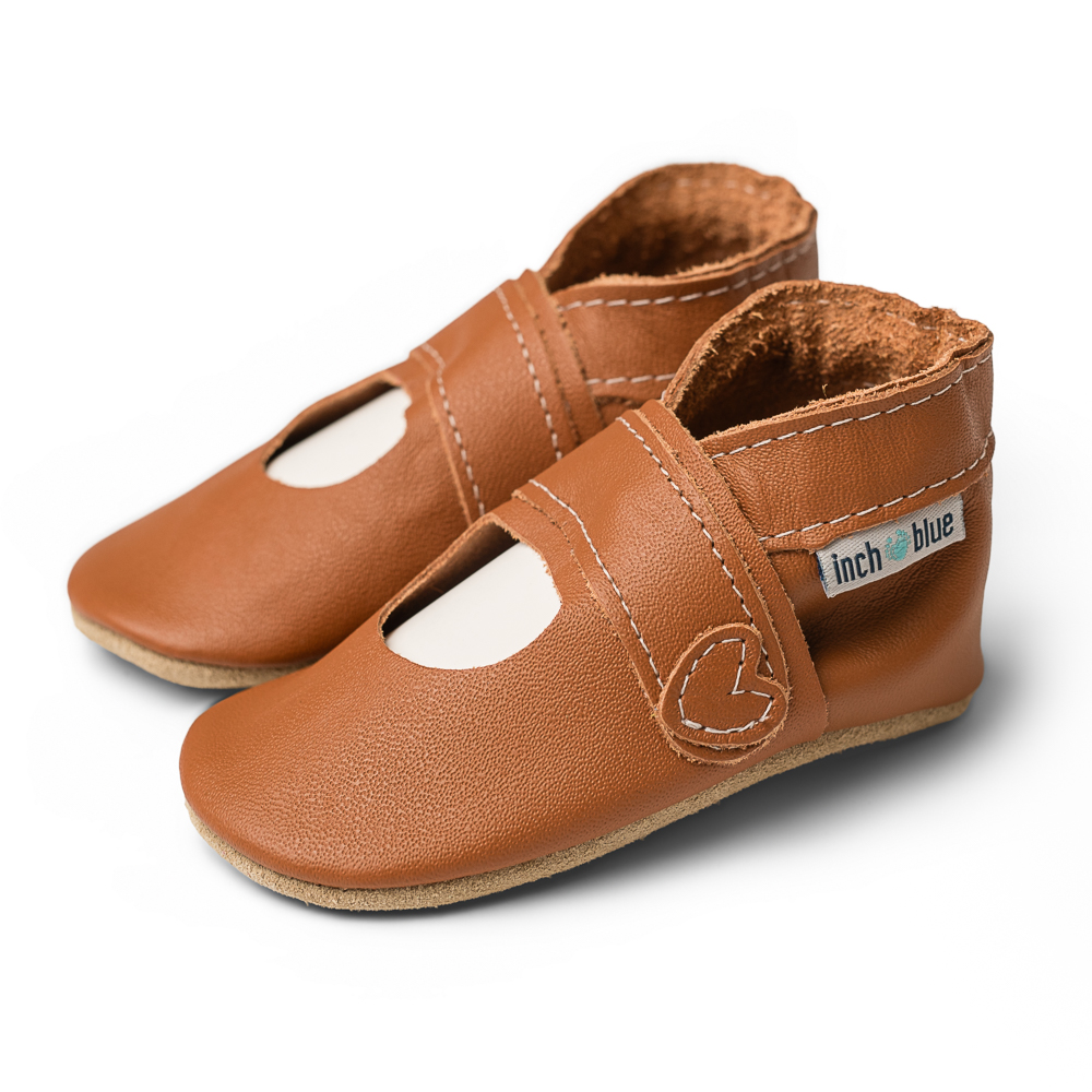 Inch Blue Mary Jane Caramel, barefoot shoe