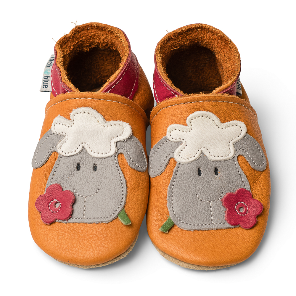 Inch Blue Sheep Tan Leather, barefoot shoe