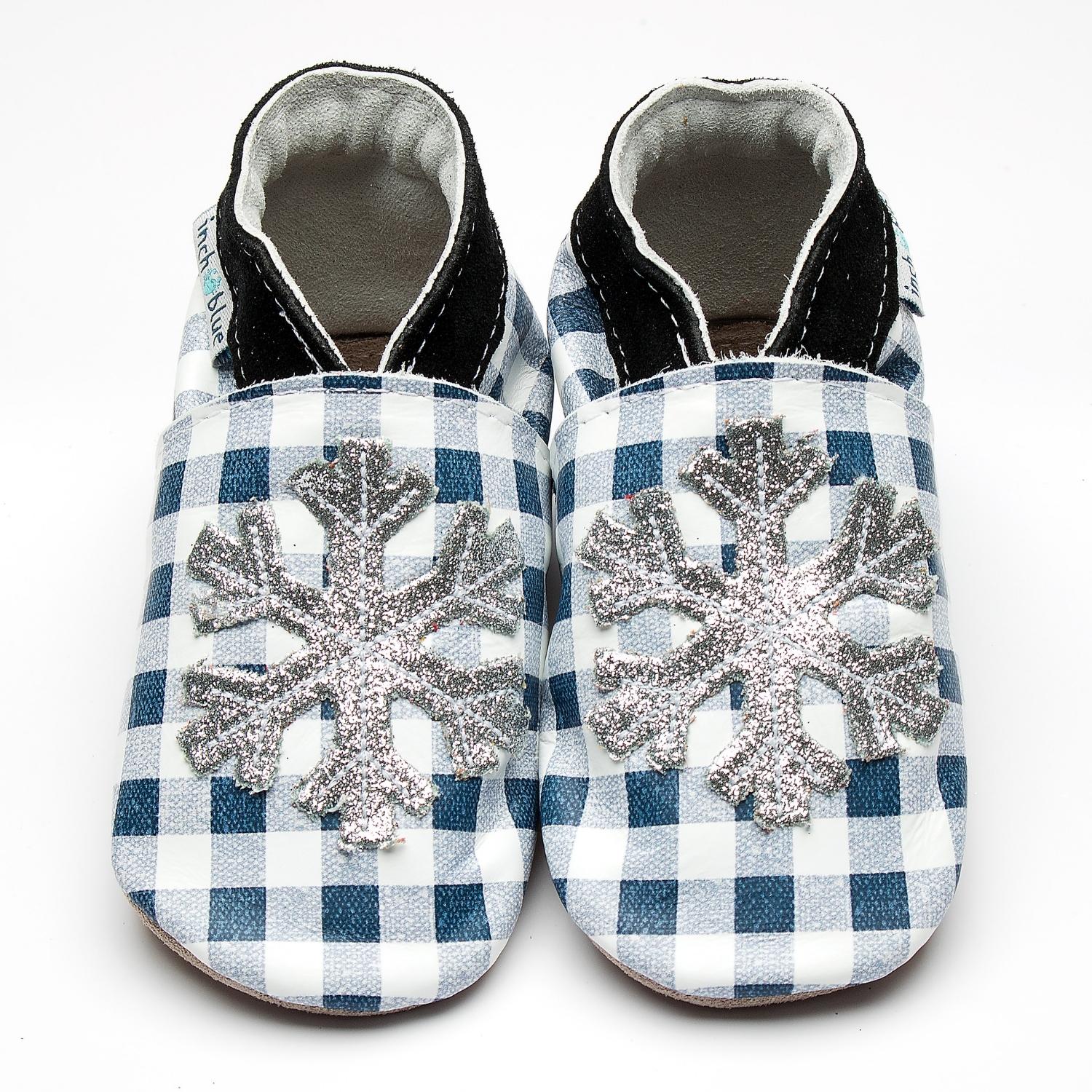 Snowflake Gingham/Silver Glitter
