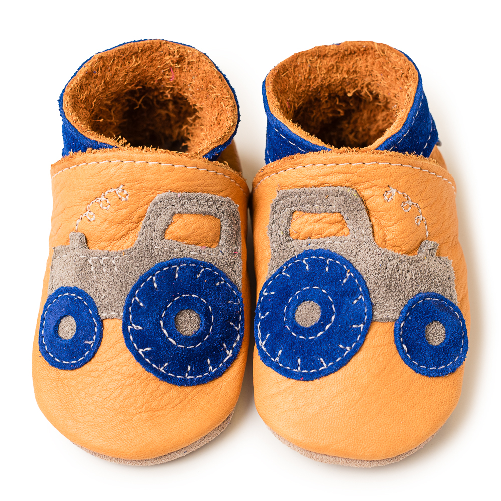 Inch Blue Tractor Tan Leather, barefoot shoe