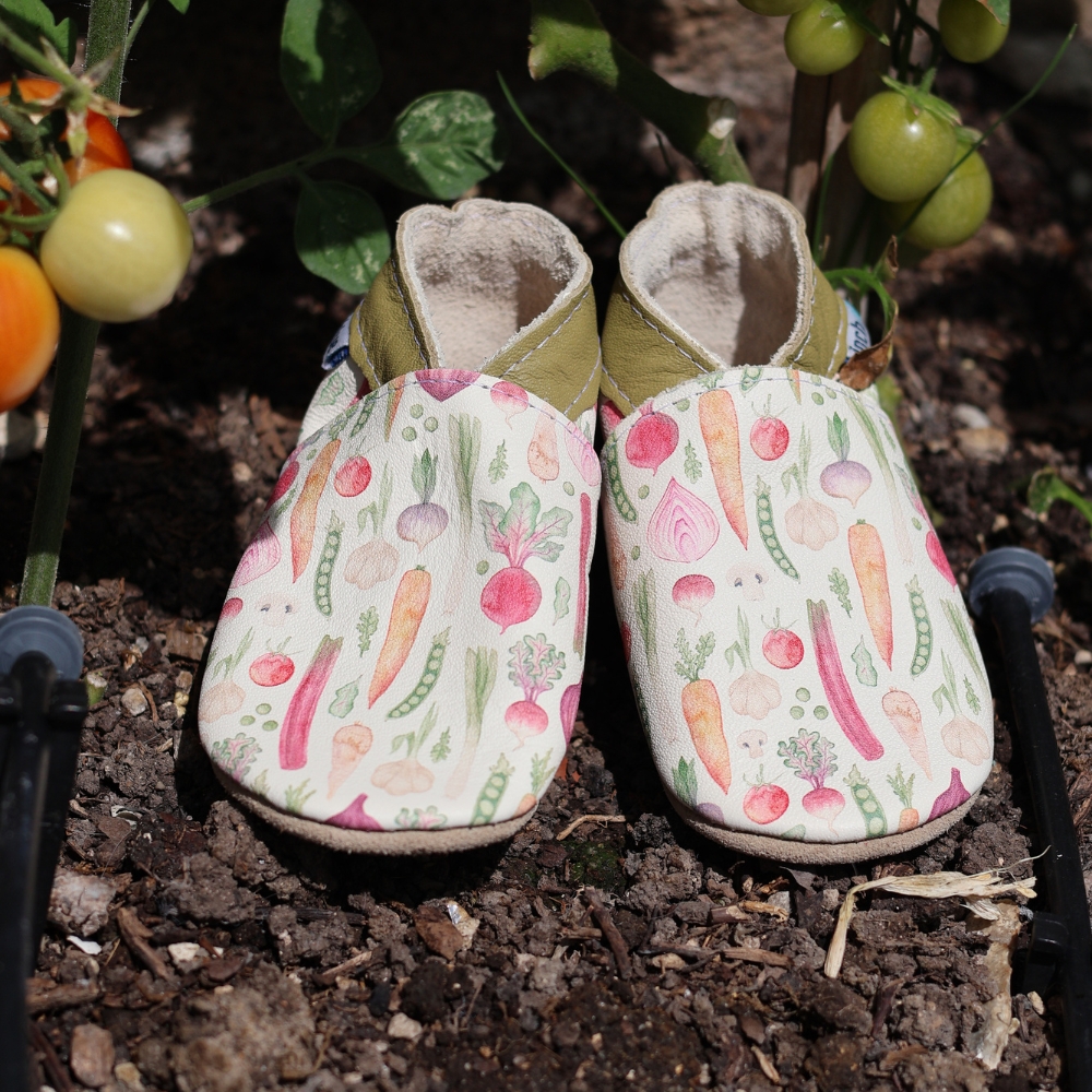 Inch Blue Veg Patch by Elena O'Neill, barefoot shoe