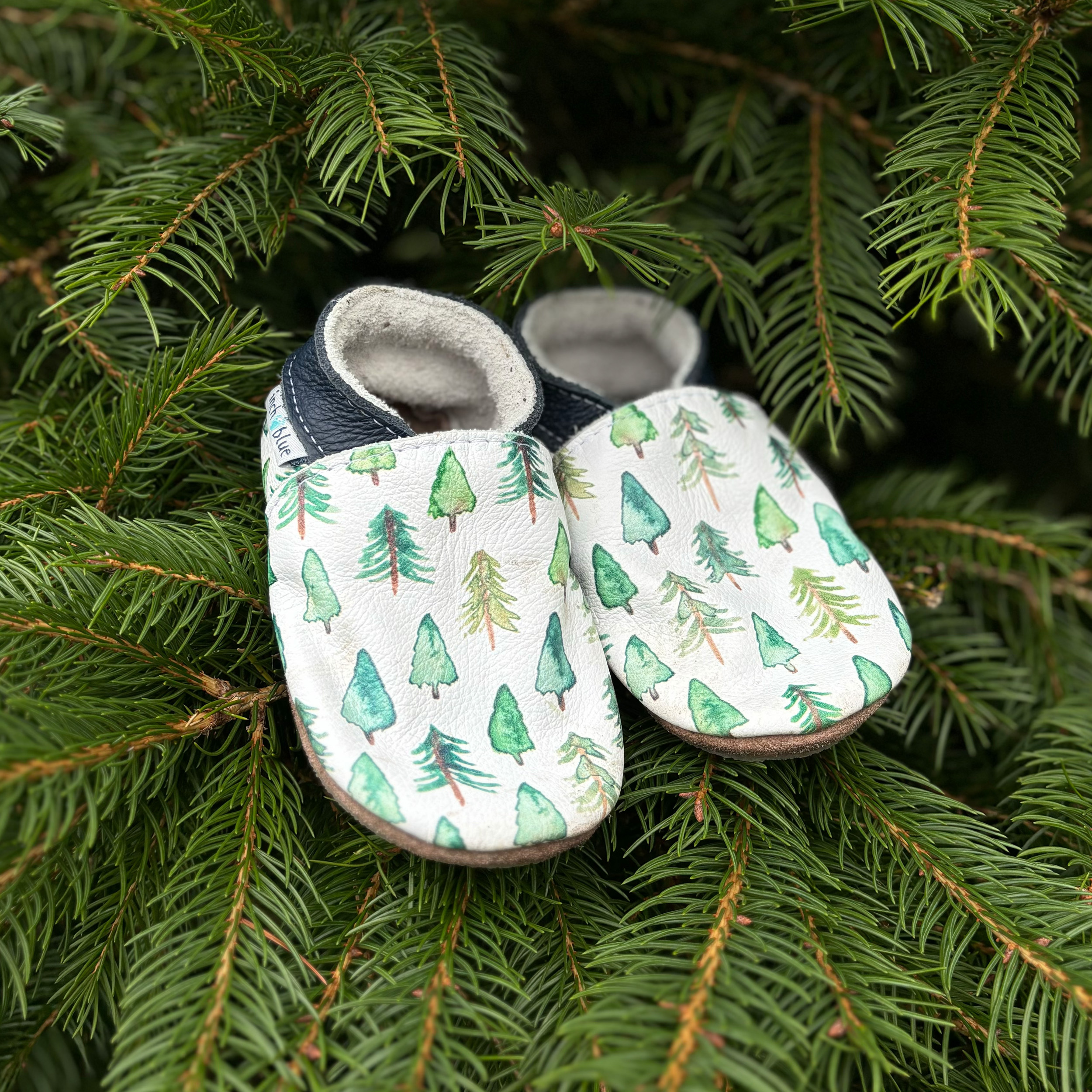 Inch Blue Trees by Elena O'Neill, barefoot shoe